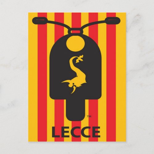 Lecce Scooter Postcard