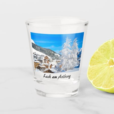 Lech Am Arlberg In Austria In The Winter Souvenir Shot Glass