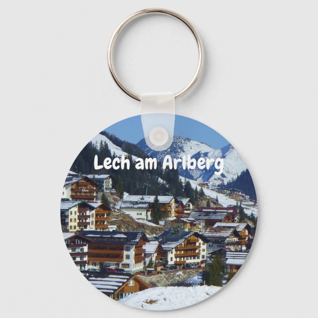 Lech am Arlberg in Austria Souvenir Keychain (Front)