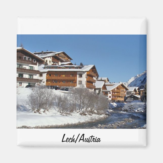 Lech am Arlberg in Austria Souvenir Magnet (Front)