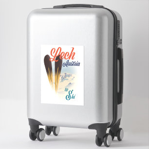 Lech Austria Ski poster Sticker