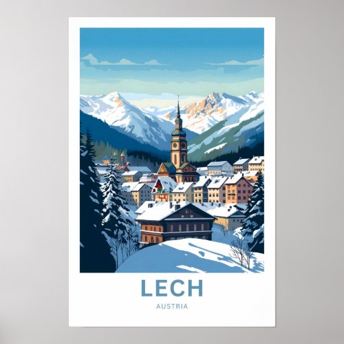Lech Austria Travel Print