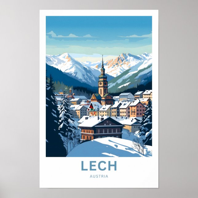Lech Austria Travel Print (Front)