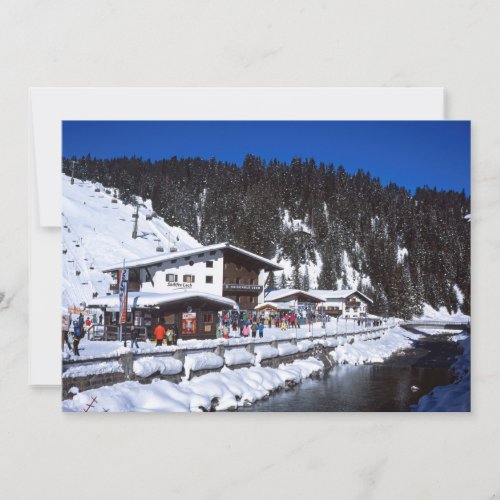 Lech Austria Winter Holiday Card