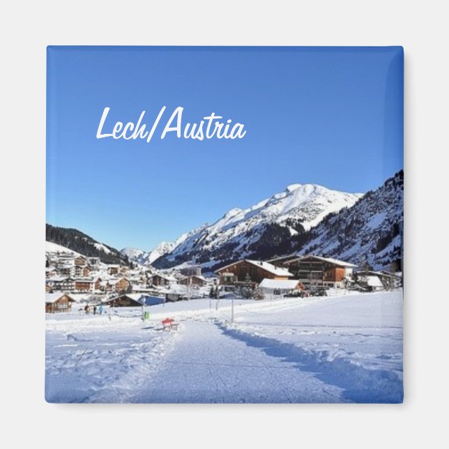 Lech in Austria - Souvenir Magnet (Front)