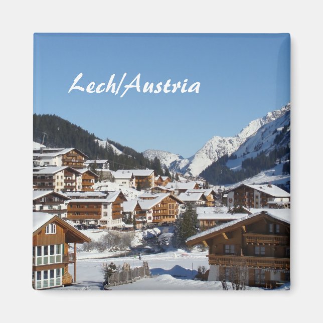 Lech in Austria - Souvenir Magnet (Front)