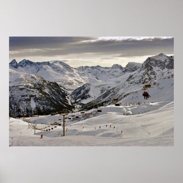 Lech Zurs am Arlberg Austrian Alps Austria Poster (Front)