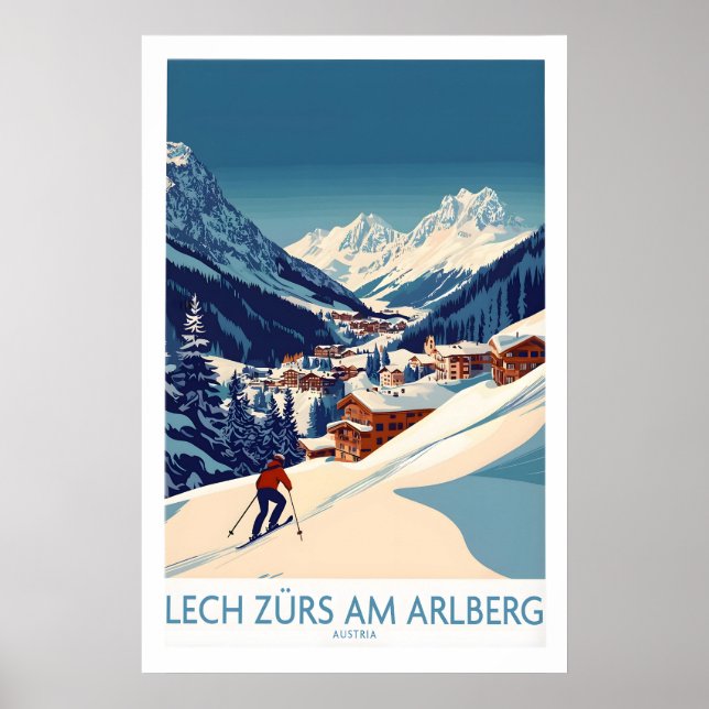 Lech Zürs am Arlberg Poster Austria 1 (Front)