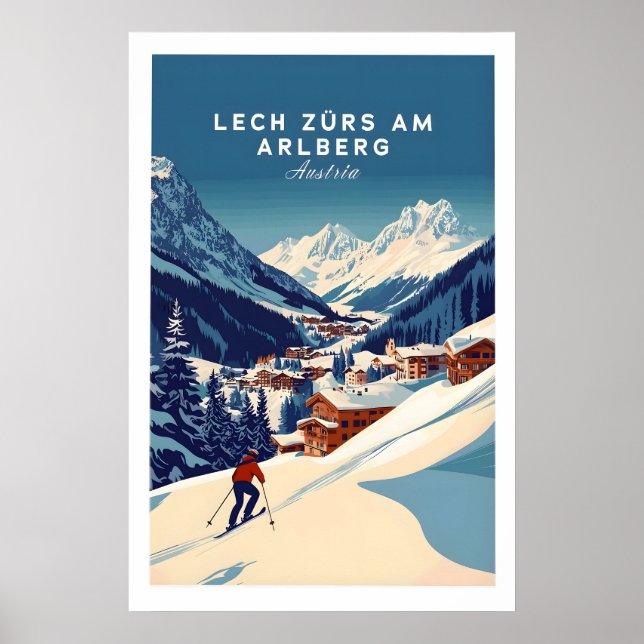 Lech Zürs am Arlberg Print Austria 1 (Front)