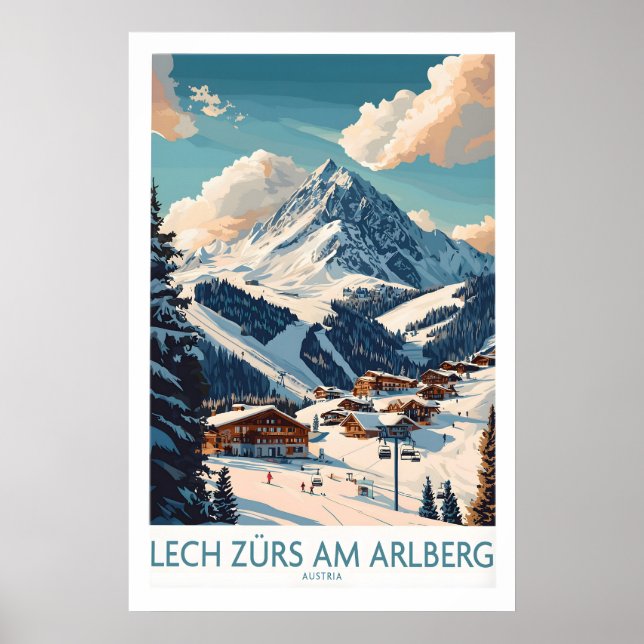 Lech Zürs am Arlberg Ski Poster 1 (Front)