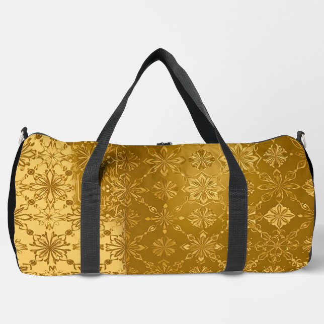 Leche Flan Gold LARGE Duffle Bag (Front)