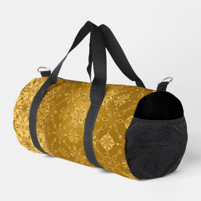 Leche Flan Gold SMALL Duffle Bag (Right Corner)