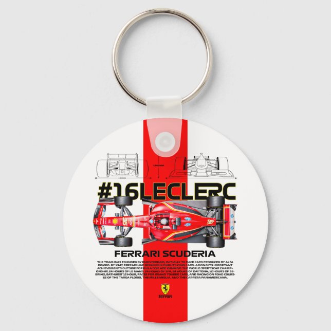 Leclerc16 Keychain (Back)