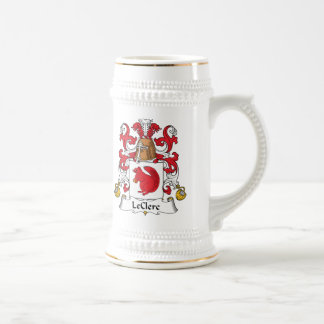 LeClerc Family Crest Beer Stein