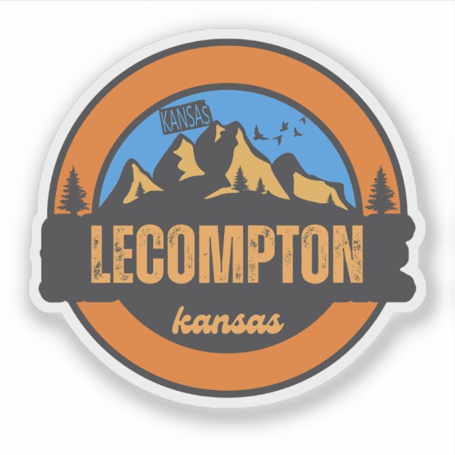 Lecompton, Kansas Sticker (Front)