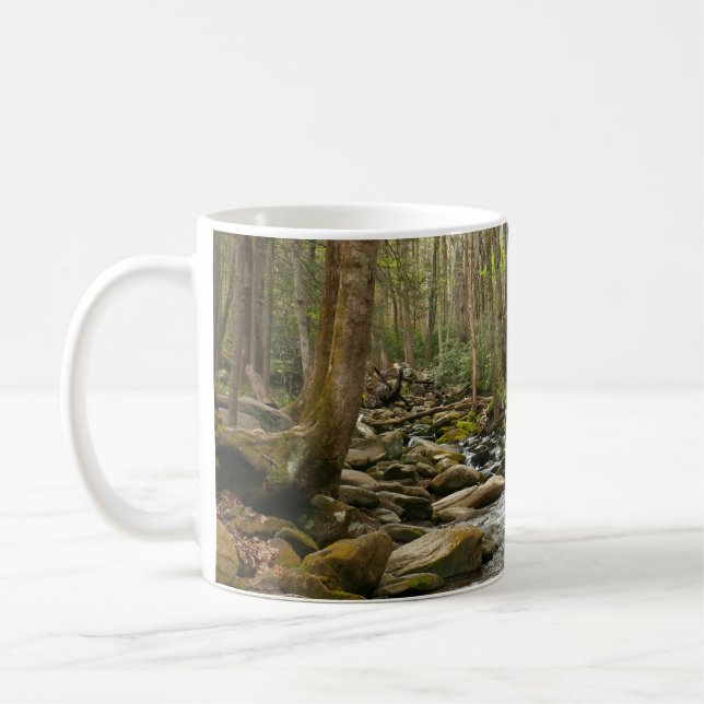 LeConte Creek at Great Smoky Mountains Coffee Mug (Left)