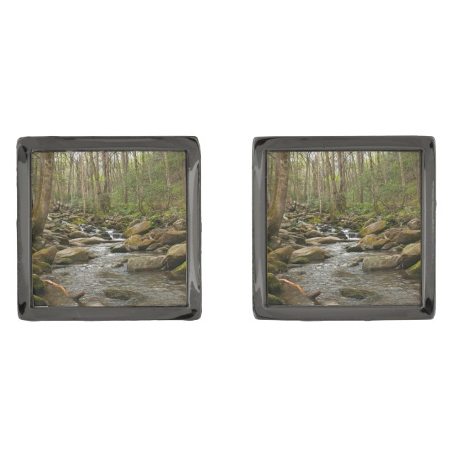 LeConte Creek at Great Smoky Mountains Cufflinks (Front)