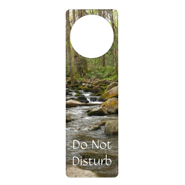 LeConte Creek at Great Smoky Mountains Door Hanger (Front)
