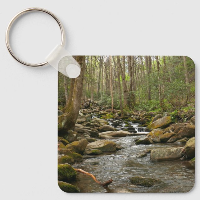 LeConte Creek at Great Smoky Mountains Keychain (Front)