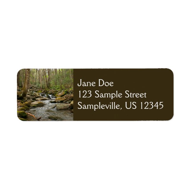 LeConte Creek at Great Smoky Mountains Label (Front)