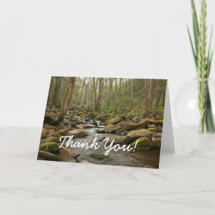 LeConte Creek at Great Smoky Mountains Letterpress Thank You Card
