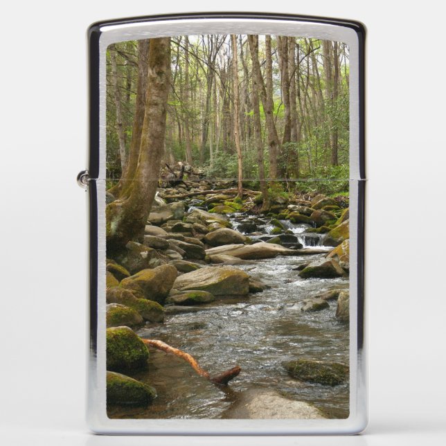 LeConte Creek at Great Smoky Mountains Zippo Lighter (Front)