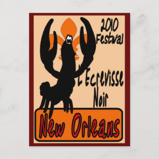 L'Ecrevisse Noir Postcard
