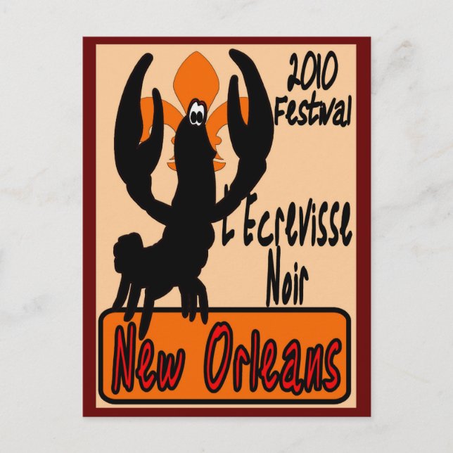 L'Ecrevisse Noir Postcard (Front)