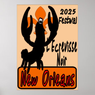 L'Ecrevisse Noir Poster