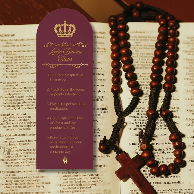 Lectio Divina Scripture Prayer Steps Bookmarks (Creator Uploaded)