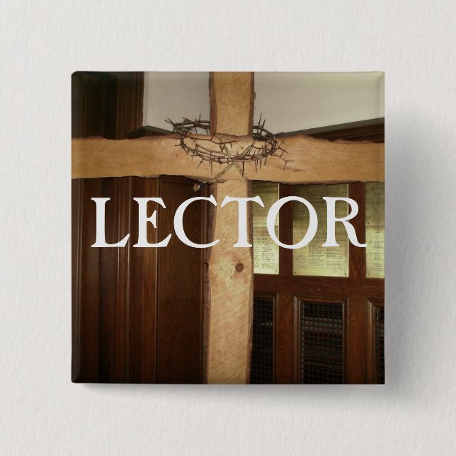 LECTOR PINBACK BUTTON (Front)