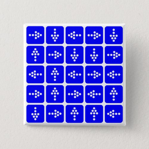LED Arrow Square Blue Button