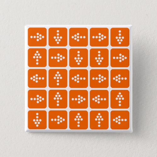 LED Arrow Square Orange Button