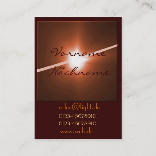 Customizable LED bronze Business Cards