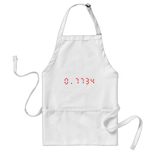 LED Calculator Hello  07734 Adult Apron