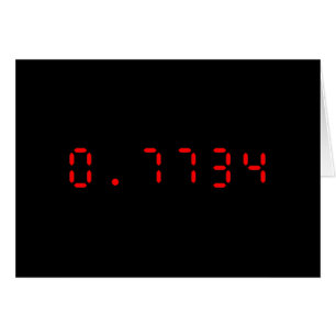 LED Calculator Hello 0.7734 Card