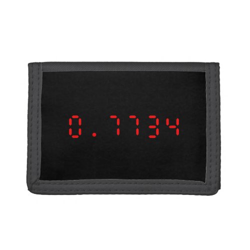 LED Calculator Hello  07734 Trifold Wallet
