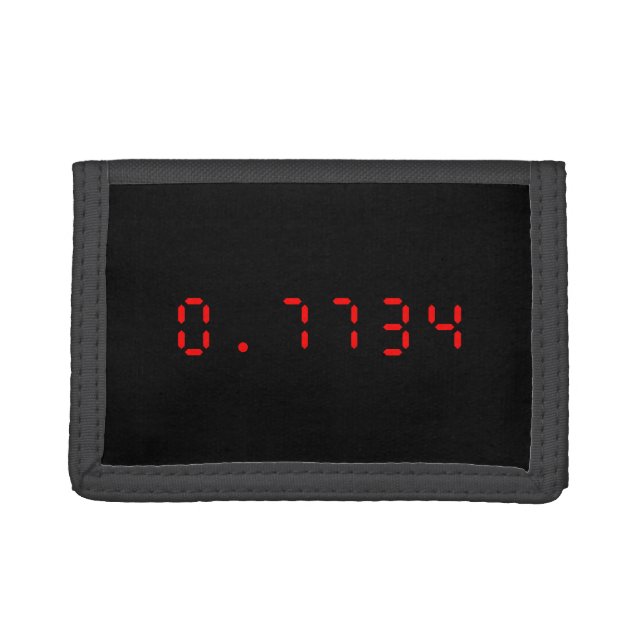 LED Calculator Hello | 0.7734 Trifold Wallet (Front)