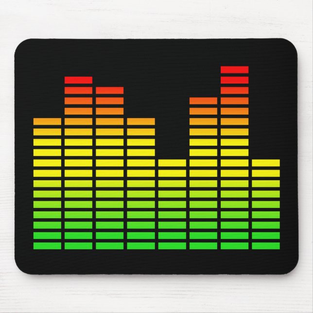 LED Equalizer Panel Funny Mousepad Humor (Front)