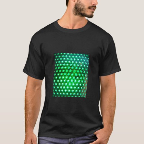 LED_green_lights948 DISCO BALL GREEN NEON LIGHTS F T_Shirt