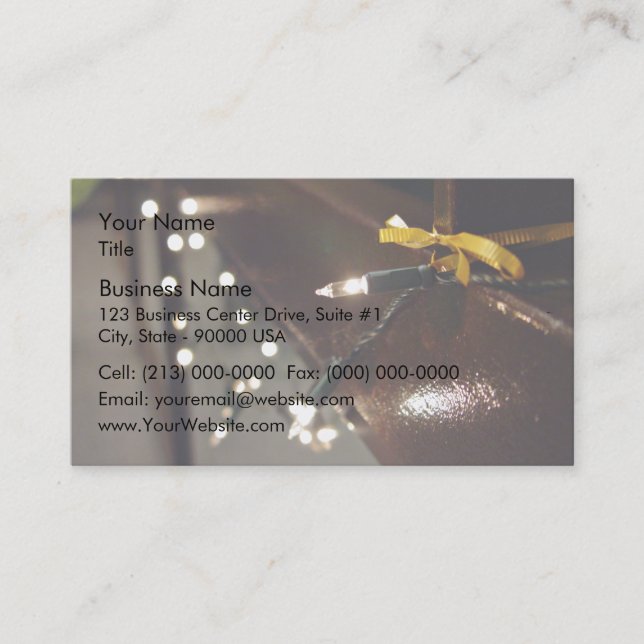 LED Light String Business Card (Front)