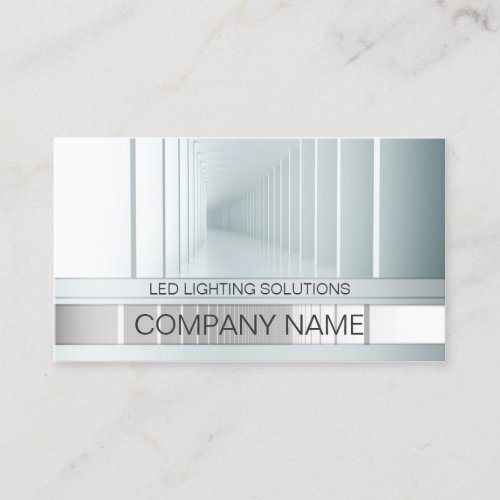 Led Lighting Solutions Perspective View Business Card