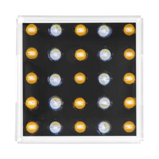 LED lights, closeup abstract background. Acrylic Tray