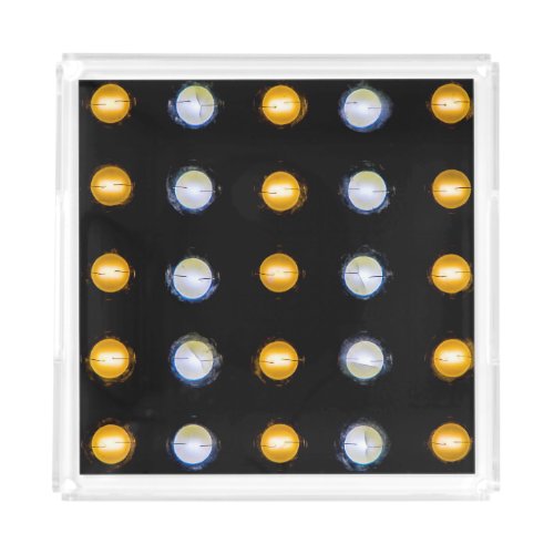 LED lights closeup abstract background Acrylic Tray