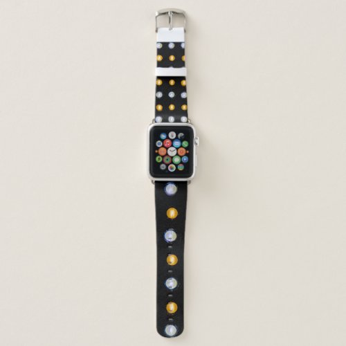 LED lights closeup abstract background Apple Watch Band