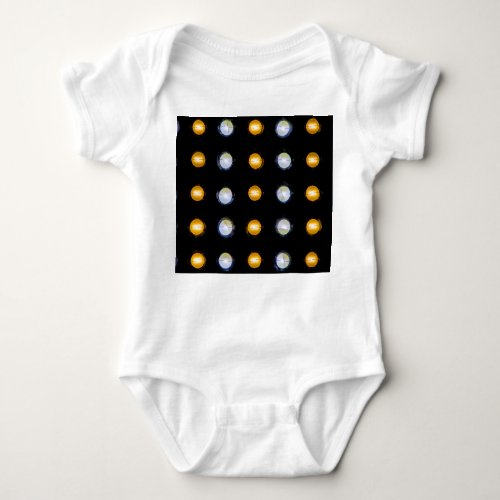 LED lights closeup abstract background Baby Bodysuit