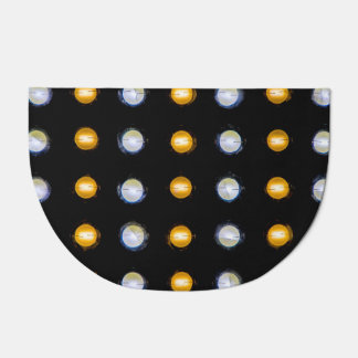 LED lights, closeup abstract background. Doormat