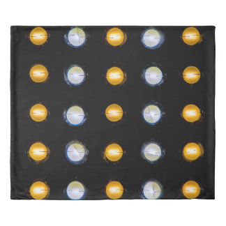 LED lights, closeup abstract background. Duvet Cover