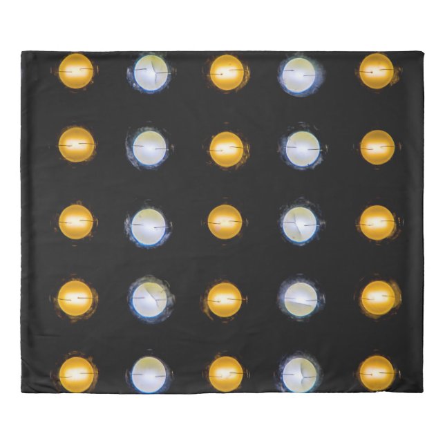 LED lights, closeup abstract background. Duvet Cover (Front)