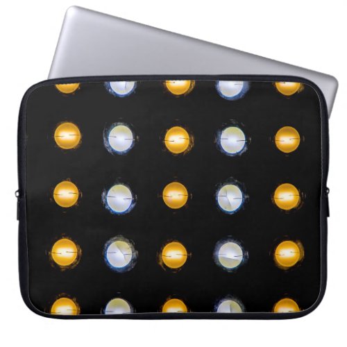 LED lights closeup abstract background Laptop Sleeve